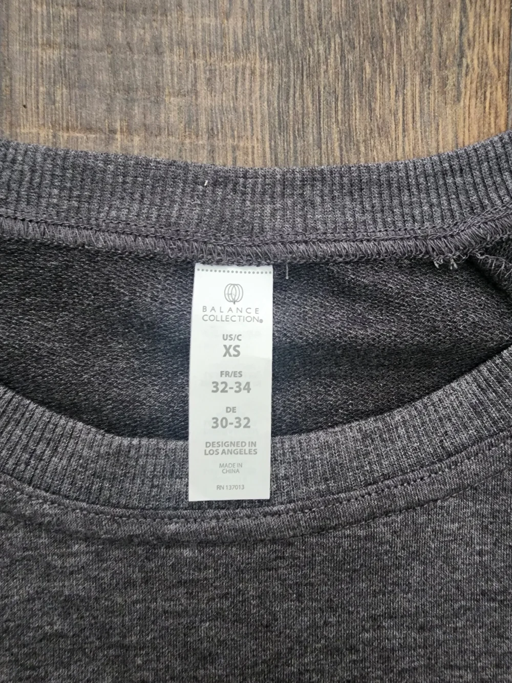 Balance Collection Gray Crewneck Pullover Sweater - Picture 2 of 5